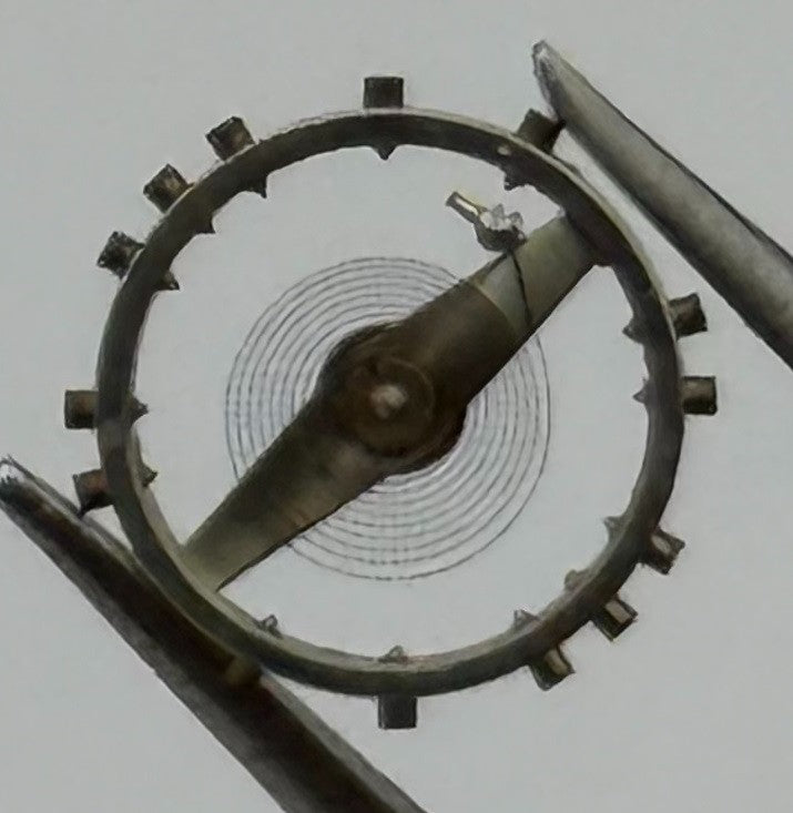 Felsa 4162 Balance Wheel Complete And Spring Renata 1483 M Watch Movement Parts