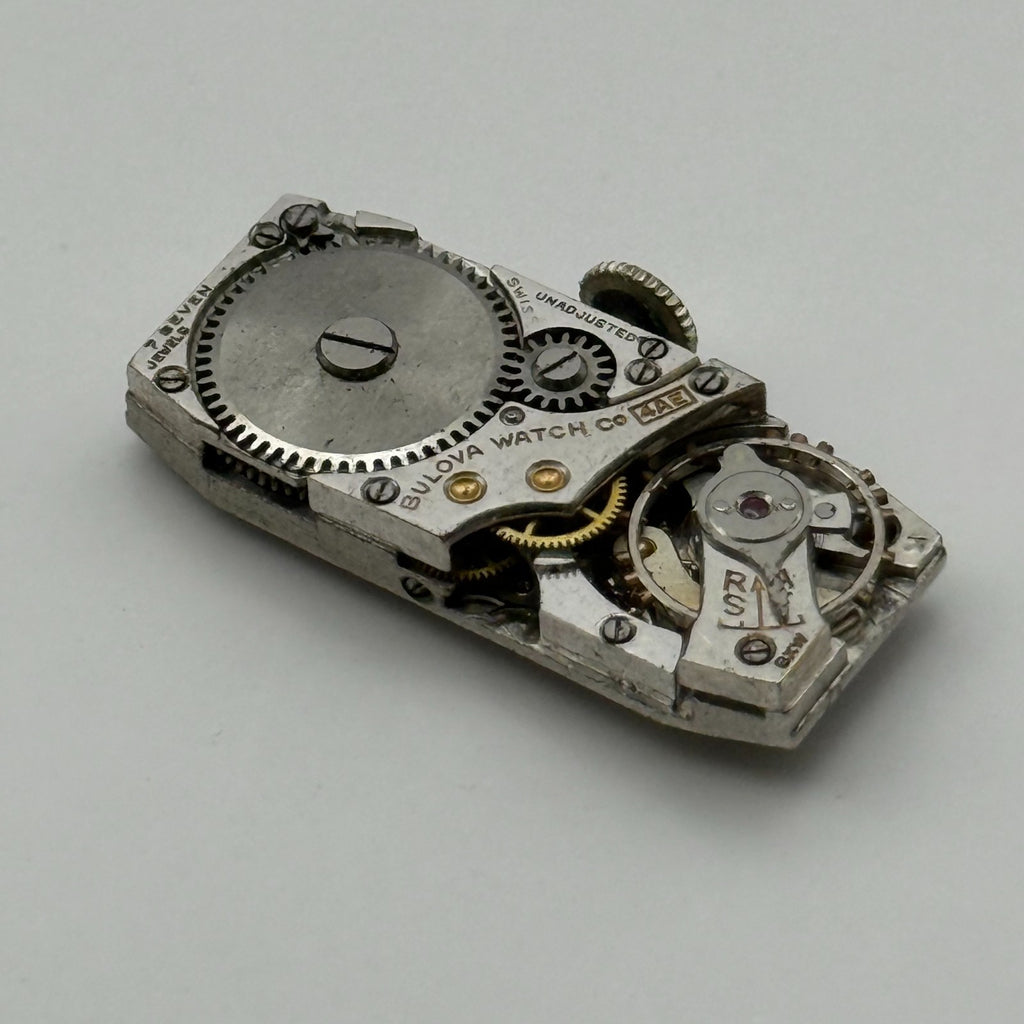 Bulova 4AE Watch Movement 7 Jewels Swiss Manual Wind Parts Repair 10.9mm
