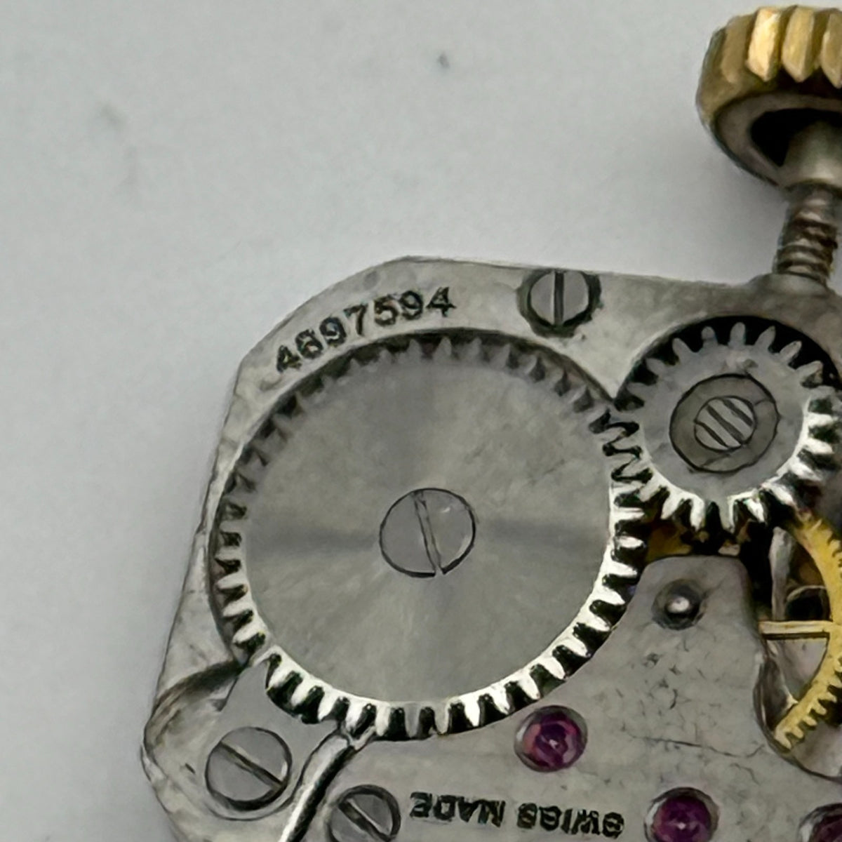 Zenith 57.8  Incomplete Watch Movement Ladies Vintage Swiss Parts Repair 11.7mm