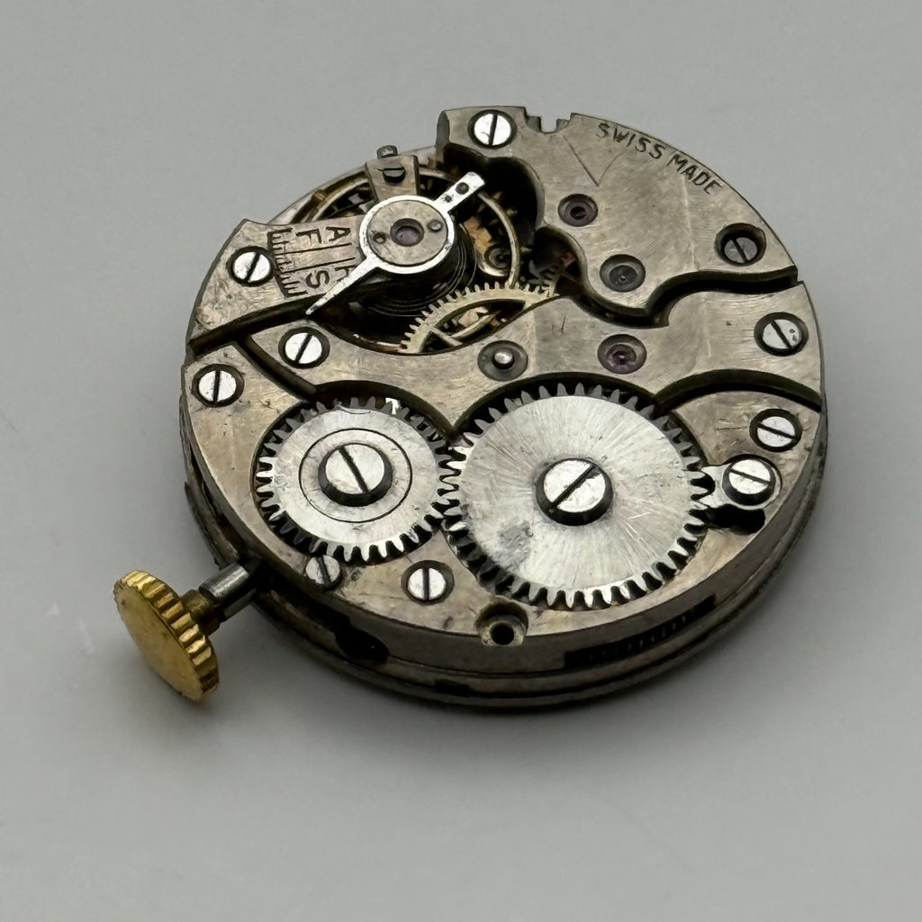 Unidentified Watch Movement Swiss Made Manual Wind Vintage Parts Repair 22.4mm