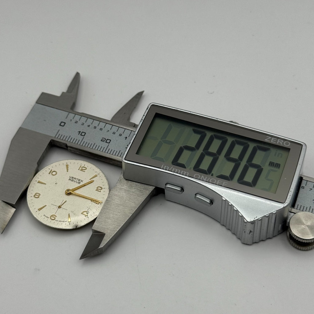 Vertex Revue 77.1 Watch Movement 17 Jewels Swiss Running Manual Wind Parts 26mm