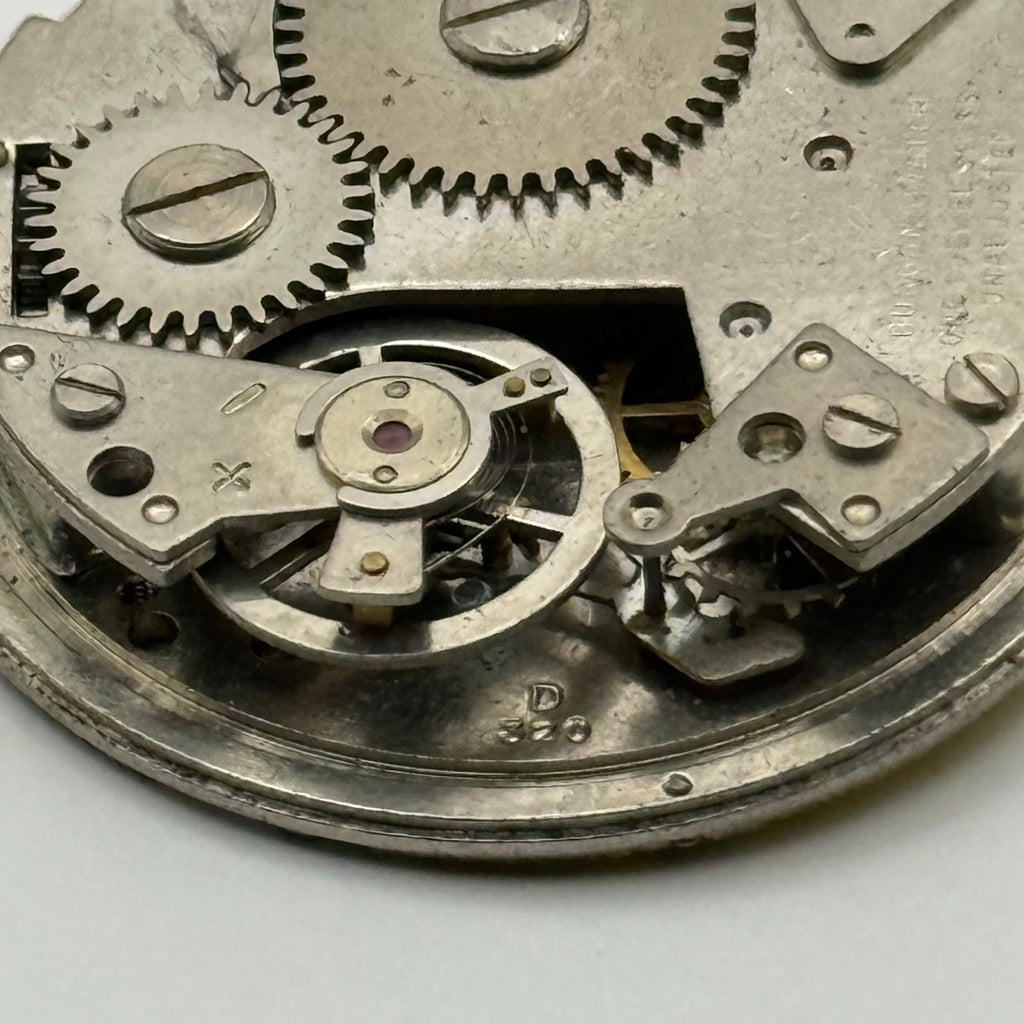 Desa 320 Watch Movement Lucerne Black Yellow Dial Burgana Manual Parts 34.6mm
