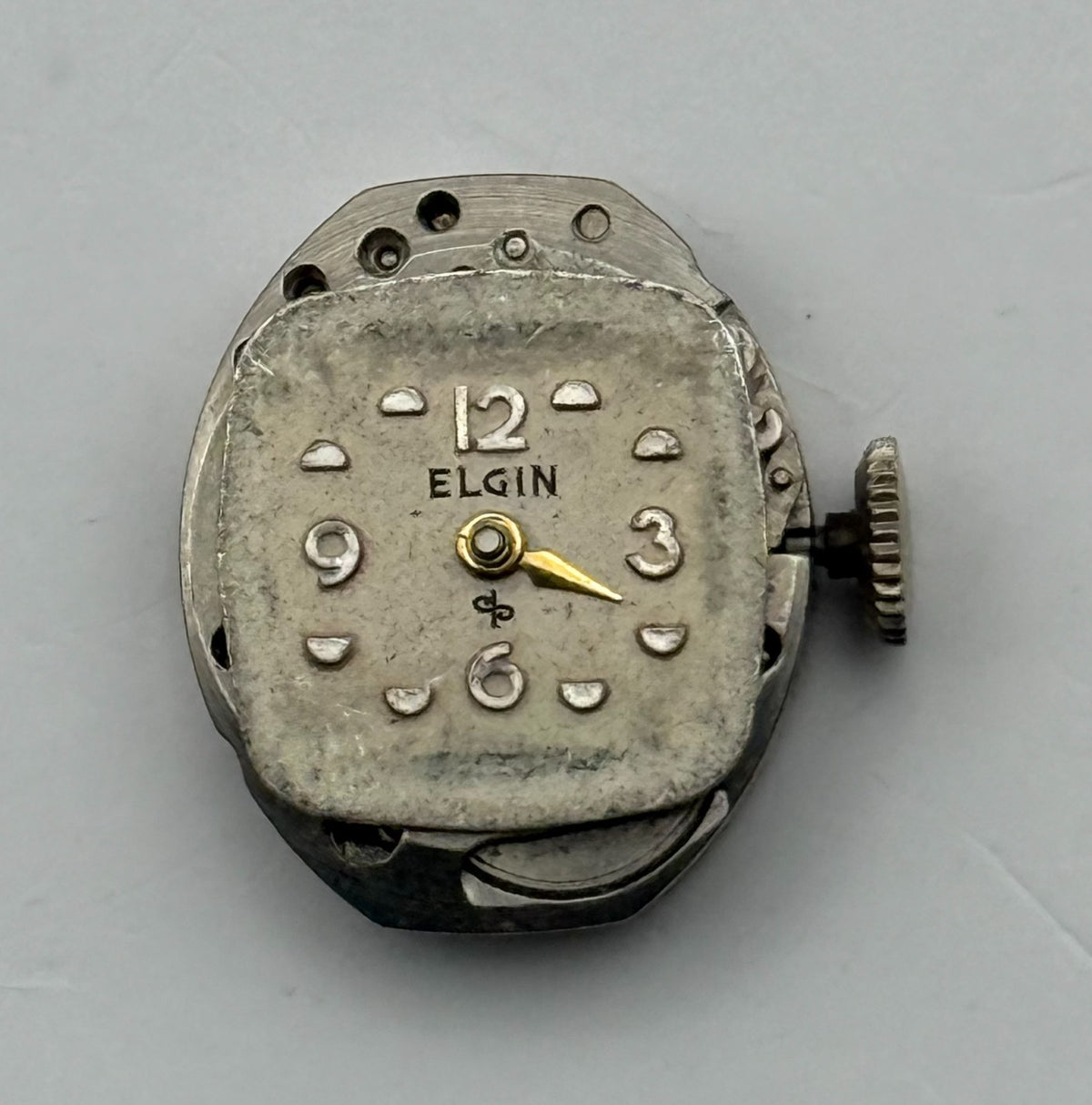 Elgin 702 Watch Movement 17 Jewels USA Manual Wind Vintage Parts Repair 13.2mm