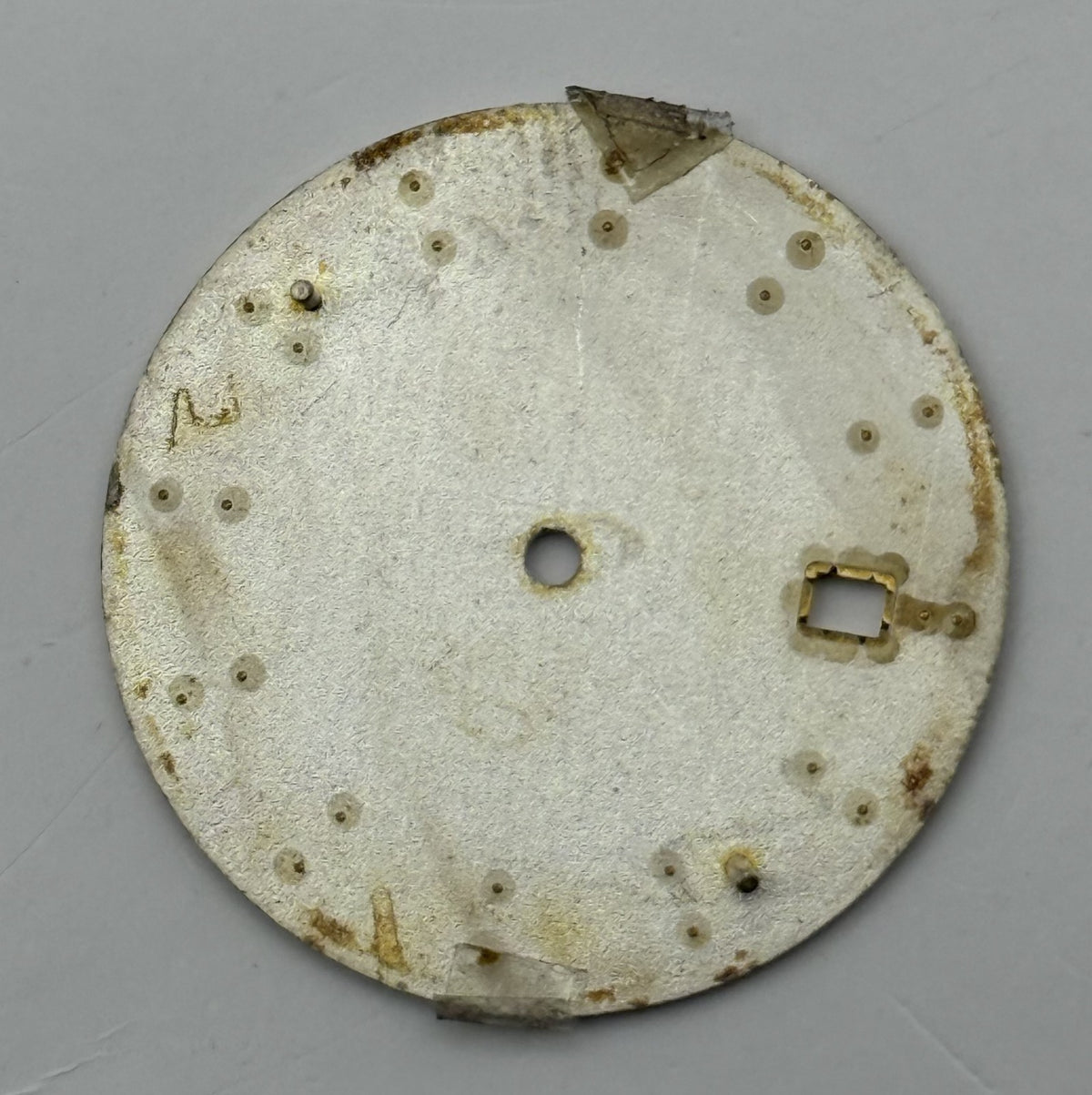 Seiko V739-0B38 Watch Dial White Japan Vintage Spare Parts Repair 27.9mm
