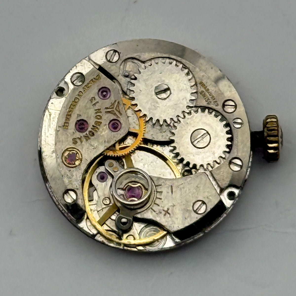 Cyma Synchron Cal 13 Watch Movement Swiss 17 Jewels Vintage Parts Repair 17.4mm