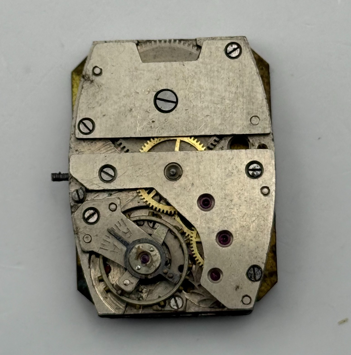 JNTERCO Watch Movement 15 Rubis Antimagnetic Germany Manual Wind Parts 20mm