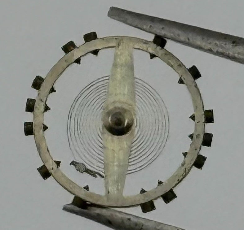 AS 1051 Balance Wheel Complete And Spring 5¼’’’ 34M Watch Movement Parts NOS
