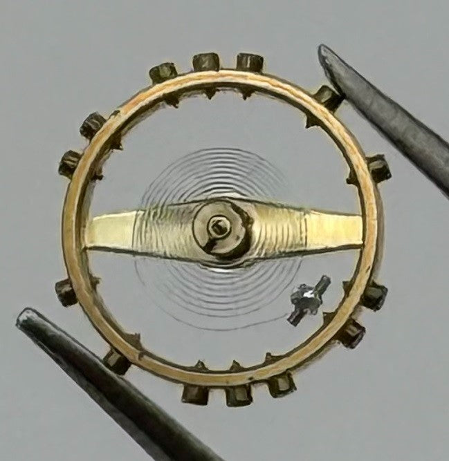 ETA 2485 Balance Wheel Complete And Spring Renata 1379 Watch Movement Parts NOS