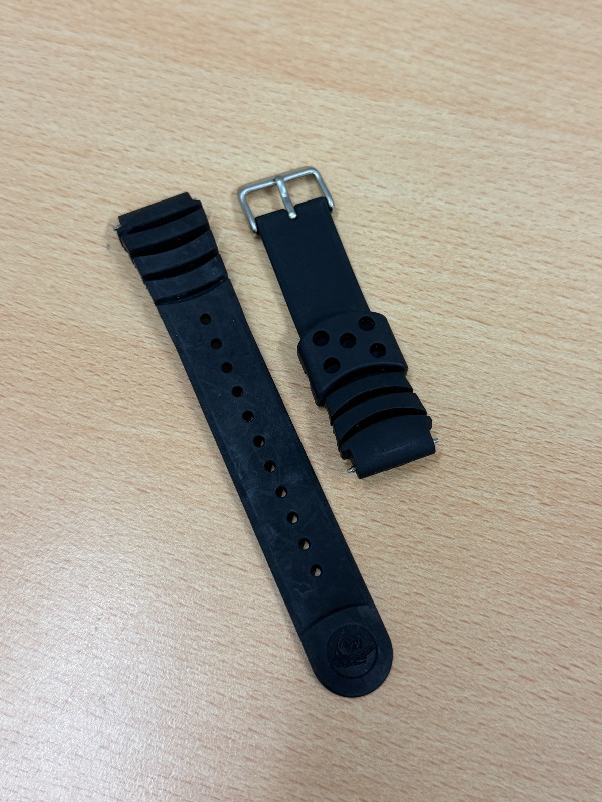 Seiko Z20 Rubber Divers Strap - 20mm Ends