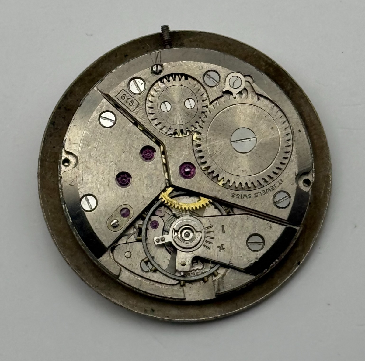 Peseux 336N Watch Movement Rotary 17 Jewels Swiss Manual Wind Parts Repair 26mm