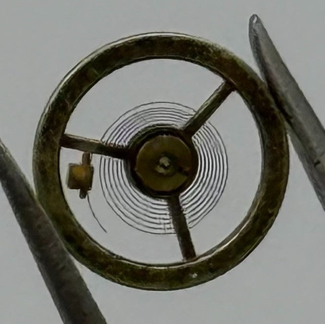 Derby 34 Balance Wheel Complete And Spring 5¼’’’ 604 Watch Movement Parts NOS