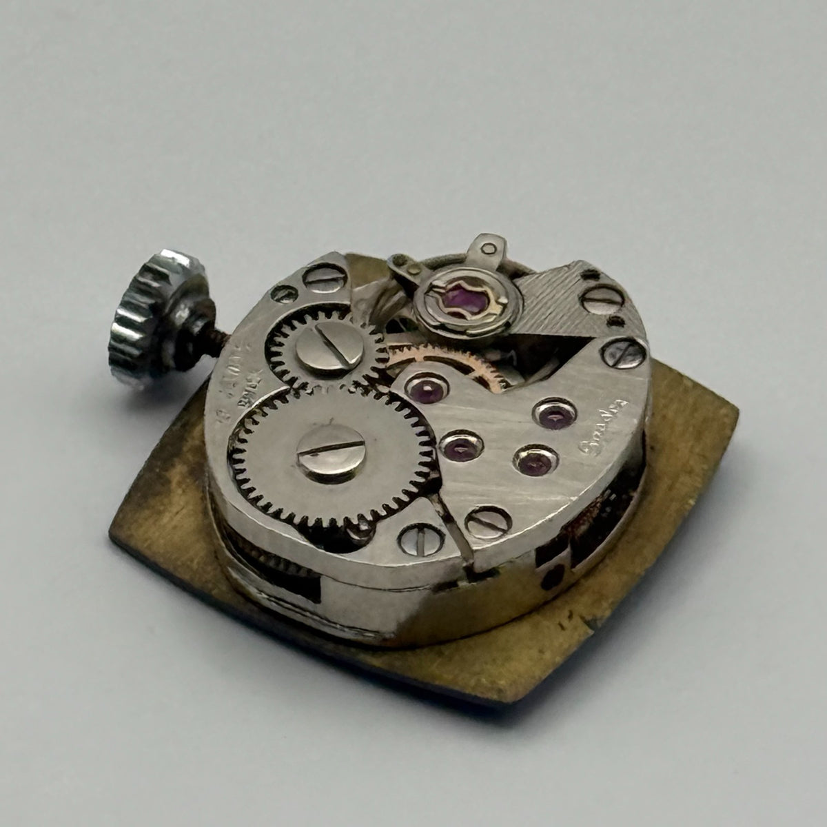 Stone Dial Watch Movement SGT Sandoz Ladies 17 Jewels Manual Wind Parts 12.7mm