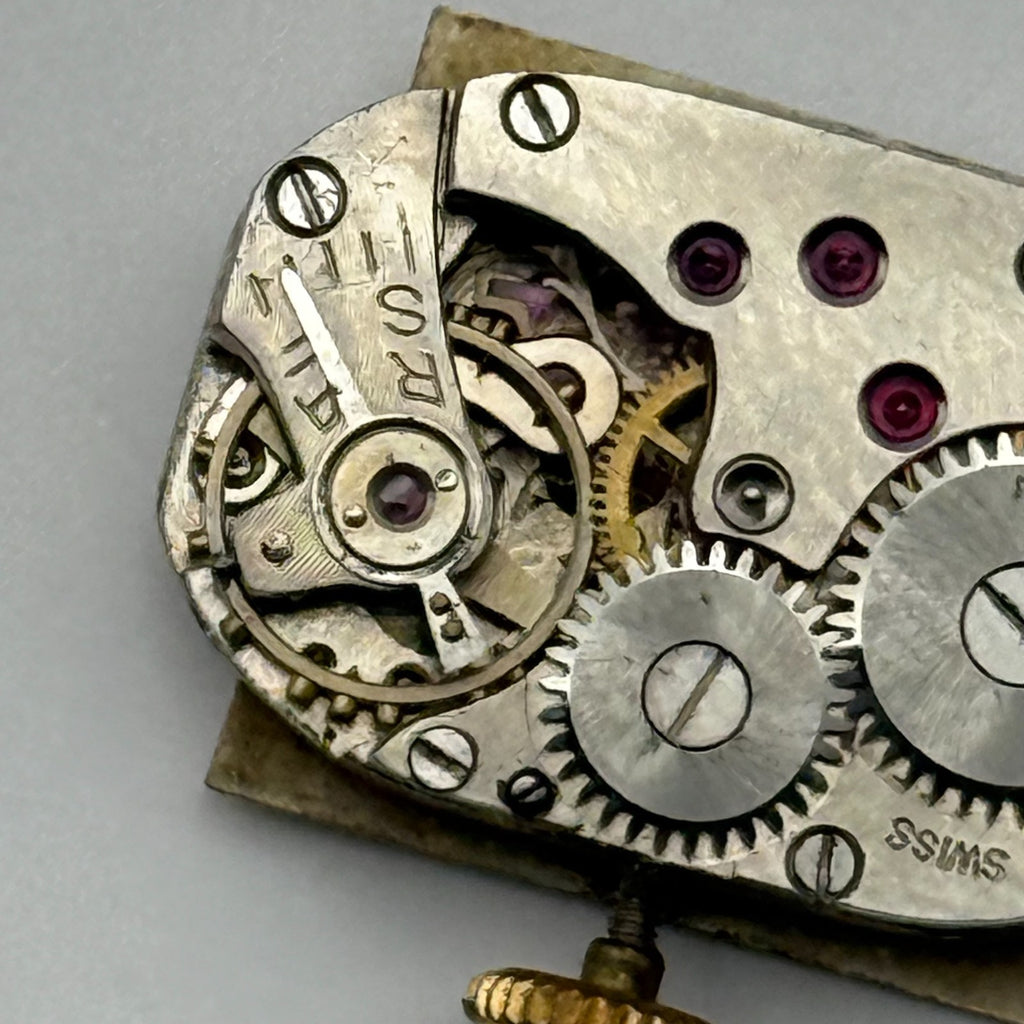 Peseux 120 Watch Movement Ancre 15 Rubis Swiss Manual Wind Parts Repair 12.8mm