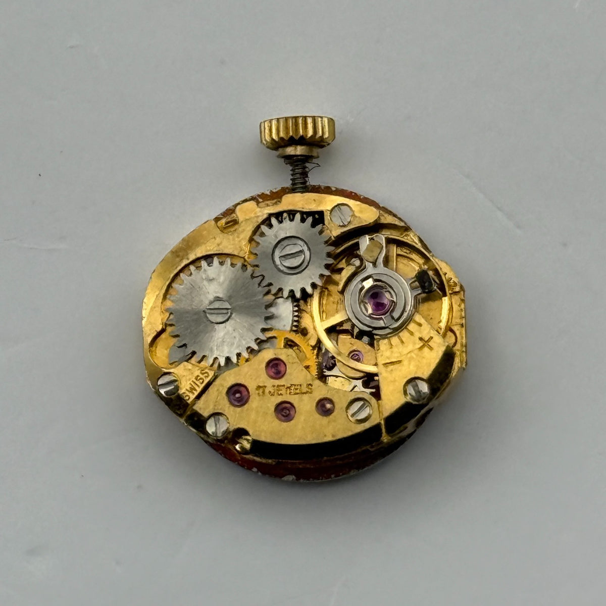 ETA 277.001 Watch Movement Running Marvin Revue Swiss Manual Wind Parts 12.9mm