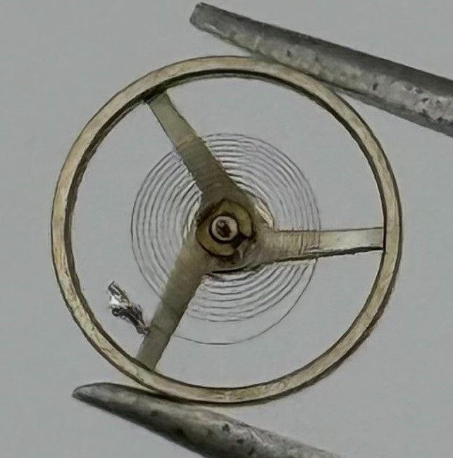 AS 1677/2 Balance Wheel Complete And Spring 5''' Ronda 5155 Watch Movement Parts