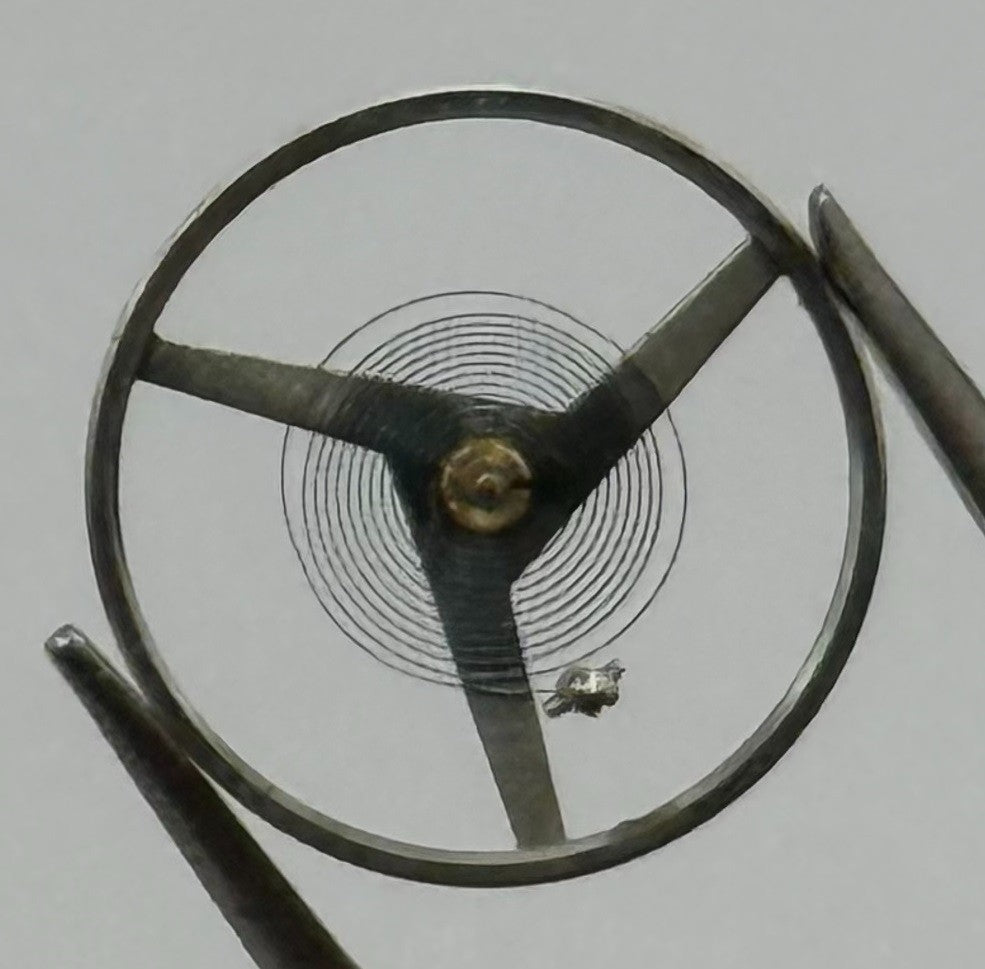 Peseux 320 Balance Wheel Complete And Spring Renata 1076 M Watch Movement Parts