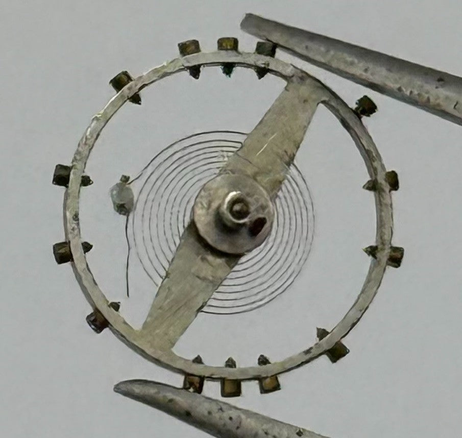 Cyma 344 Balance Wheel Complete And Spring 5½’’’ 1016 M Watch Movement Parts NOS