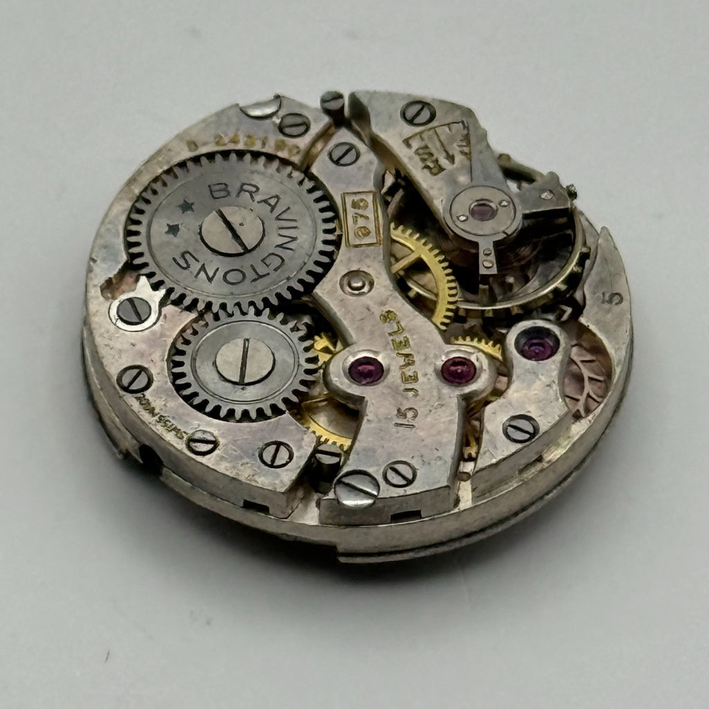 Bravingtons 975 Watch Movement Renown Sub Seconds Manual Vintage Parts 21.9mm