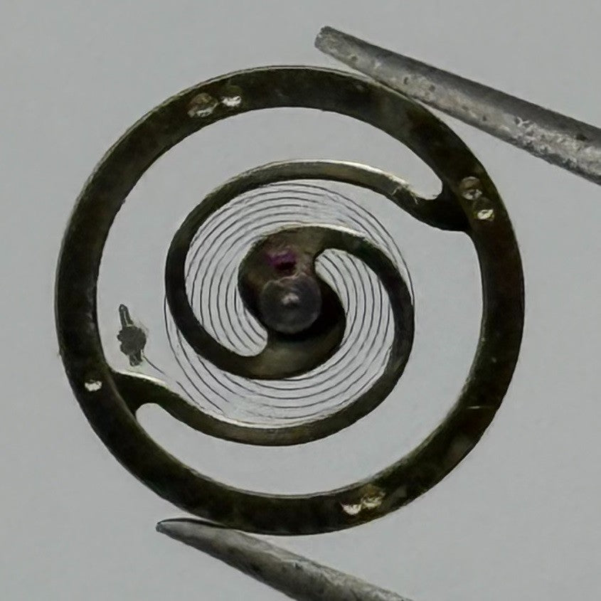 RL 7013 Balance Wheel Complete And Spring 10½’’’ 1367 Watch Movement Parts NOS