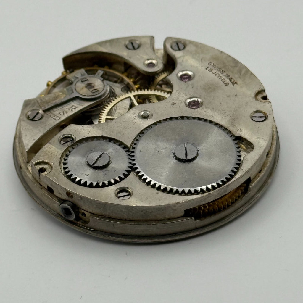 Hunter Pocket Watch Movement 15J Sub Seconds Swiss Manual Wind Parts 41.9mm
