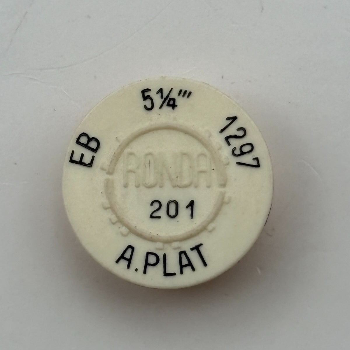 EB 1297 Balance Wheel Complete And Spring 5¼’’’ 201 Watch Movement Parts NOS