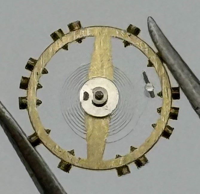 AS 1677 Balance Wheel Complete And Spring 5½’’’ 1225 M Watch Movement Parts NOS