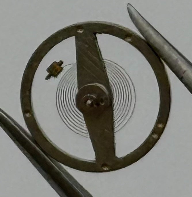 Brac 2051 Balance Wheel Complete And Spring 5¼’’’ 39 M Watch Movement Parts NOS