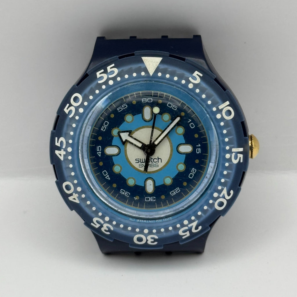 Vintage Swatch Scuba 200 Watch SDN116/7 Abyss 1994 Swiss 40mm Parts Repair
