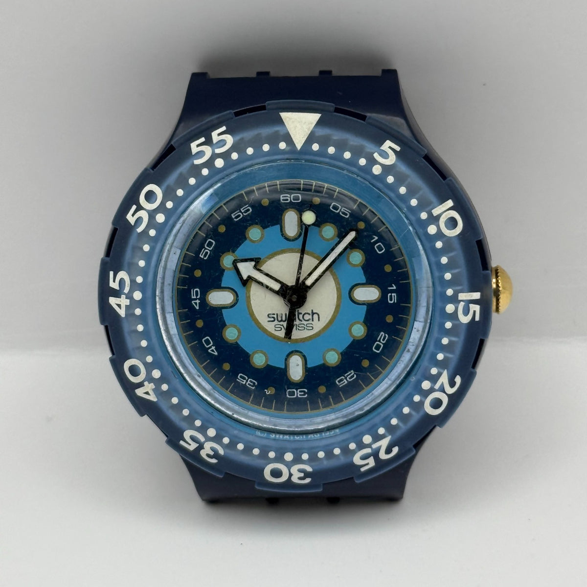 Vintage Swatch Scuba 200 Watch SDN116/7 Abyss 1994 Swiss 40mm Parts Repair