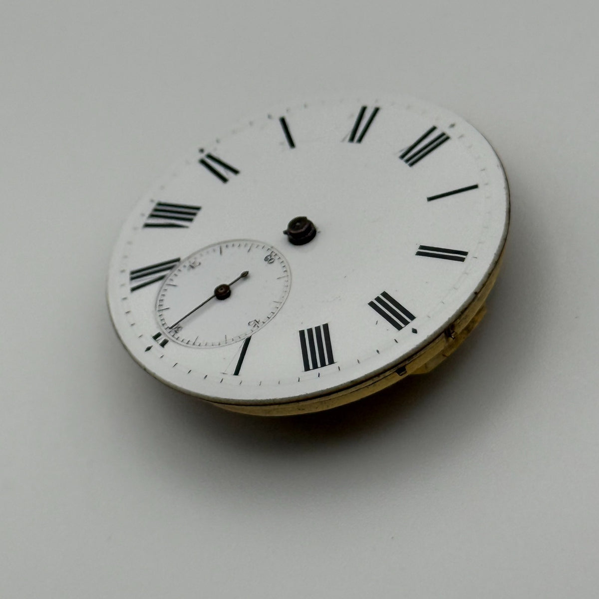 Cylinder Pocket Watch Movement - Unidentified - Antique Parts / Repair - 37.3mm