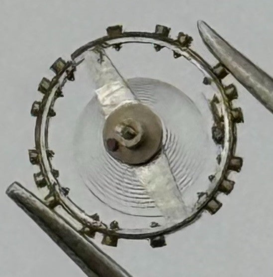 Peseux 100 Balance Wheel Complete And Spring 5¼’’’ Watch Movement Parts NOS