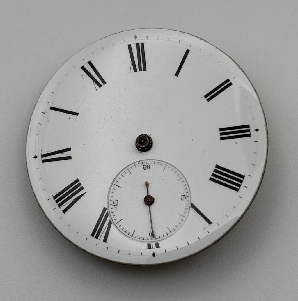 Cylinder Pocket Watch Movement - Unidentified - Antique Parts / Repair - 37.3mm