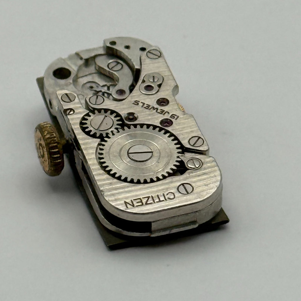 Citizen 9407 Parashock Baguette Watch Movement - For Parts / Repair - 10.2mm