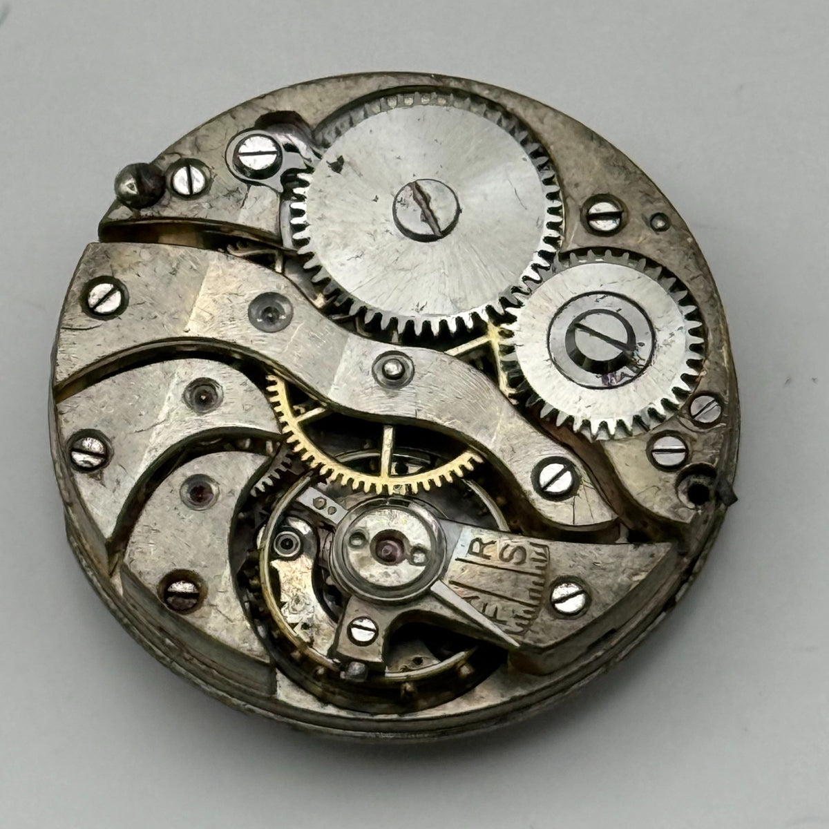 Red 12 Watch Movement Manual Wind Vintage Parts Repair Spares 24.9mm
