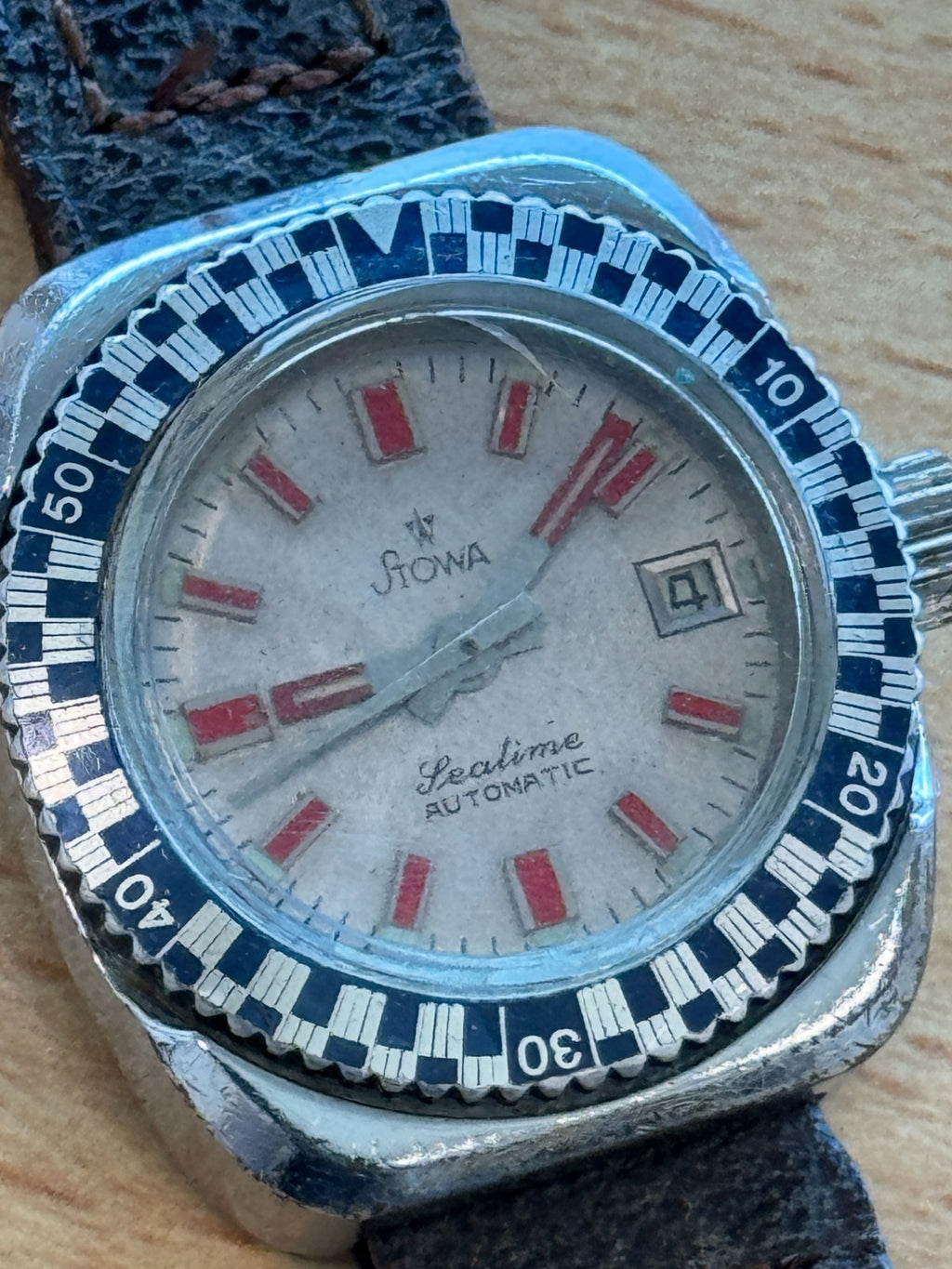 Stowa Seatime Automatic Ladies Diver Watch Vintage Rare - Spares/Repairs - 27mm