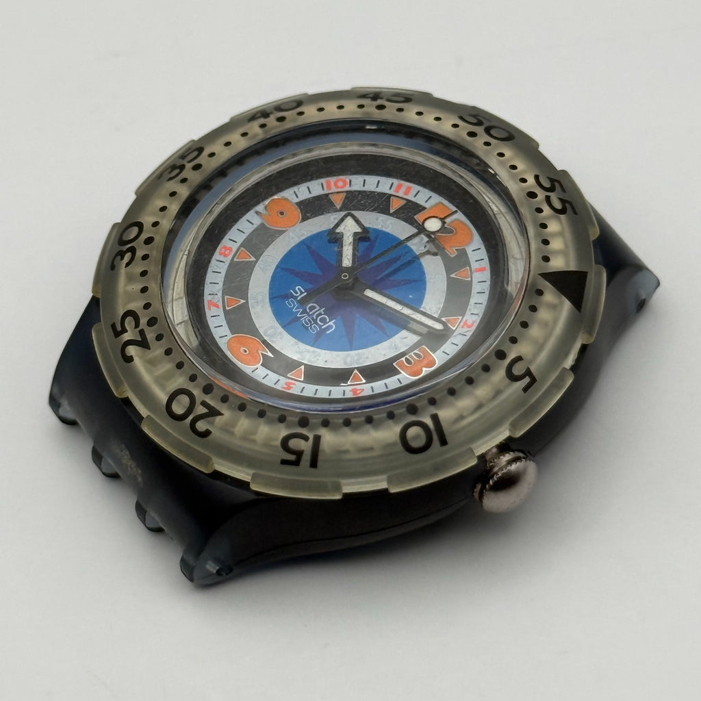 Vintage Swatch Scuba 200 Watch SDM100/1 Black Gondola 1994 40mm Parts Repair