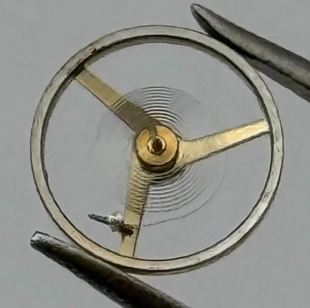 AS 976 1012 Balance Wheel Complete And Spring 5’’’ 1426 Watch Movement Parts NOS