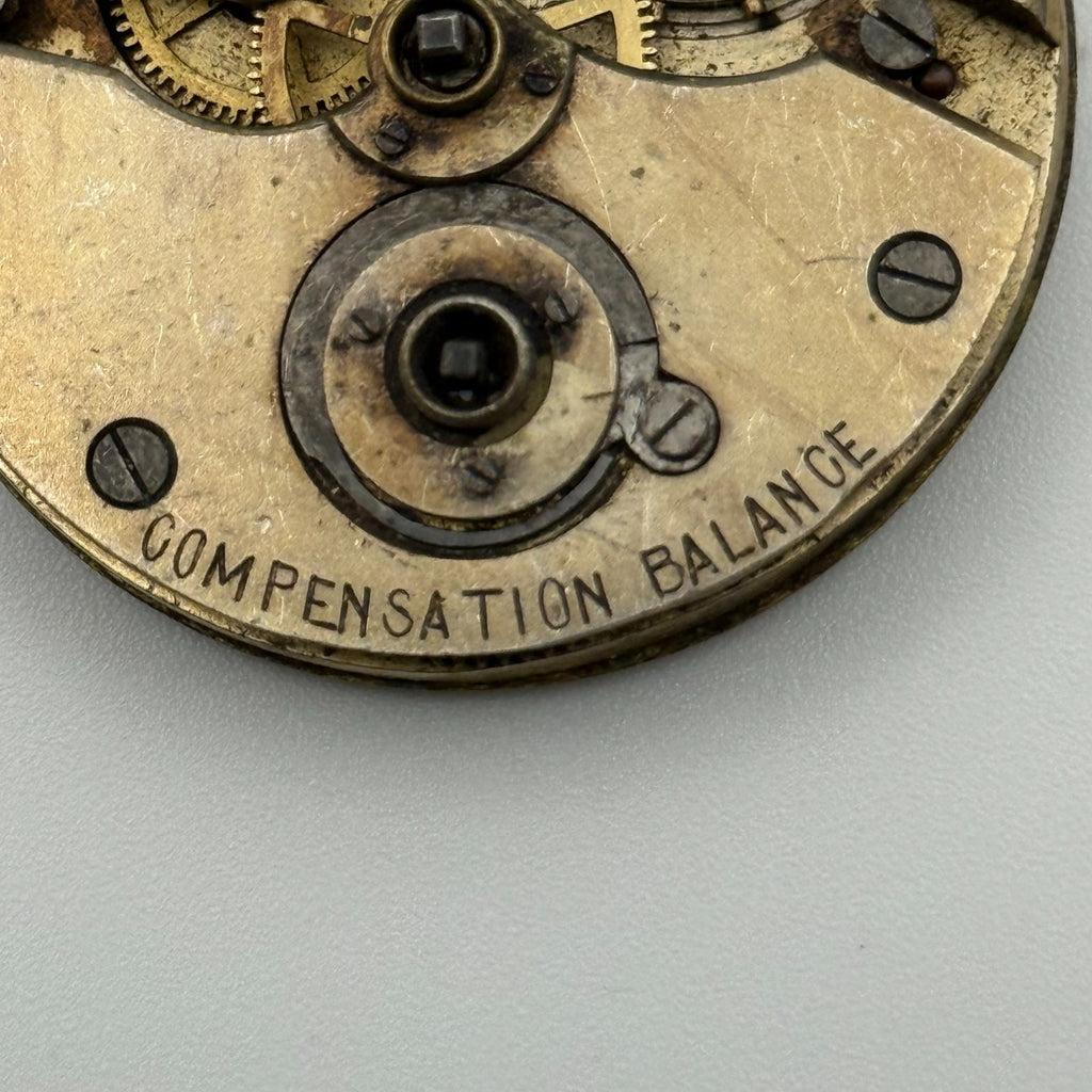 Compensation Balance Pocket Watch Movement - Patent Lever -Parts / Repair 42.8mm