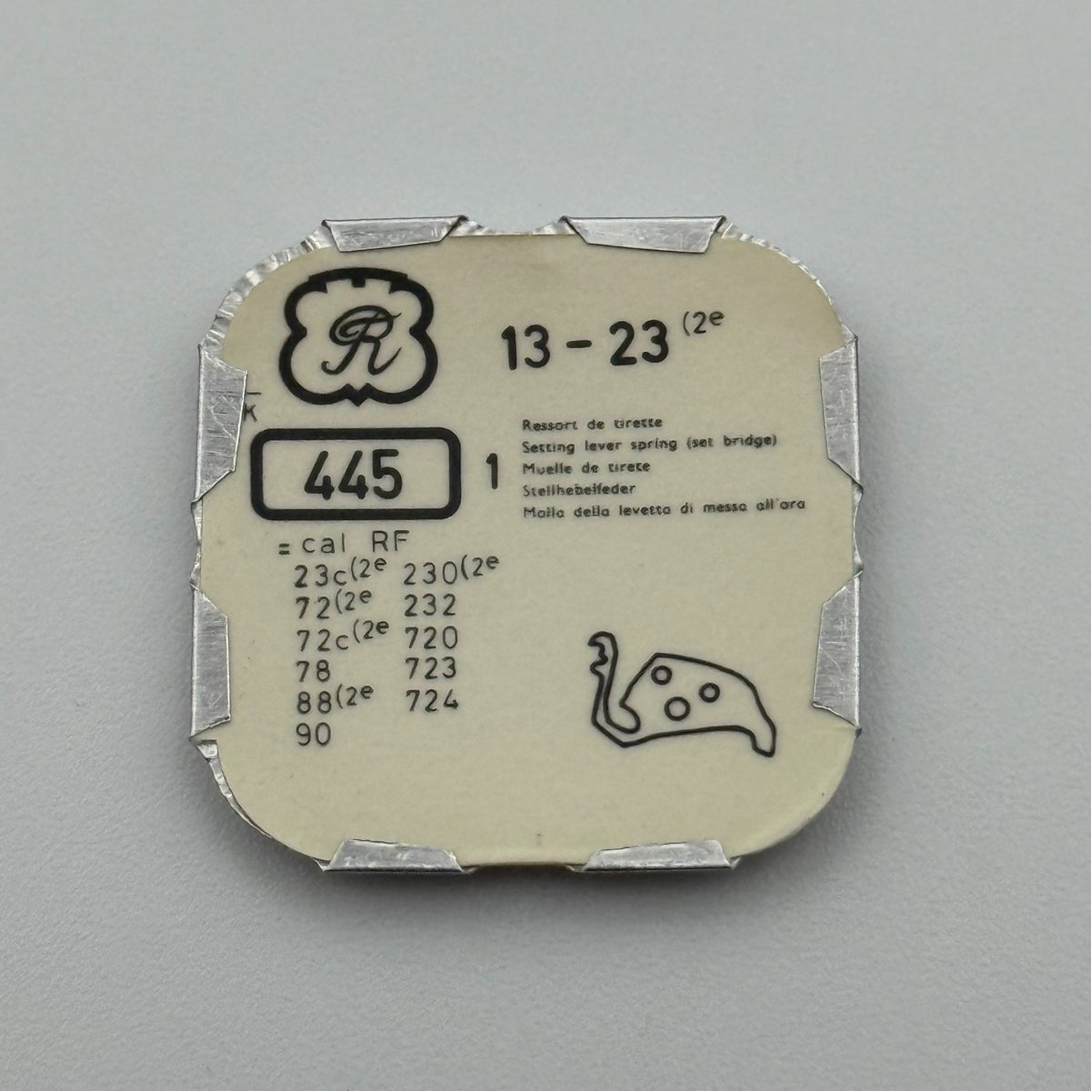 Valjoux 23 Setting Lever Spring - 13 - 445 - New Old Stock - Watch Parts
