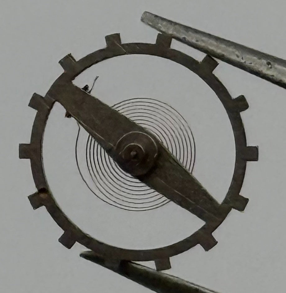 EB 1197 Balance Wheel Complete And Spring 10½’’’ 108 M Watch Movement Parts NOS