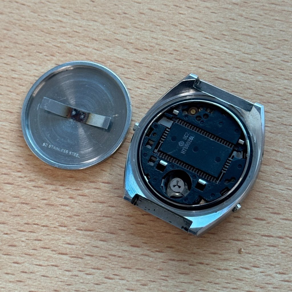 1980s Rotary Digital LCD Watch - Rare Model - Untested For Parts / Repair - 36mm