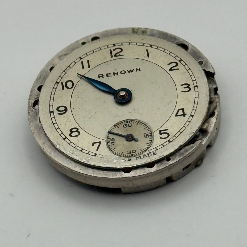 Bravingtons 975 Watch Movement Renown Sub Seconds Manual Vintage Parts 21.9mm