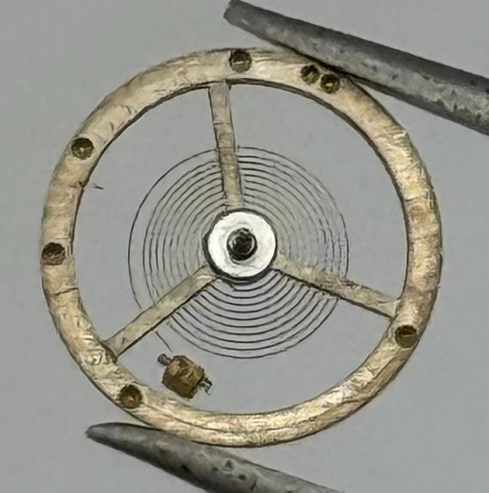 EB 1504 1599 Balance Wheel Complete And Spring Renata 455 Watch Movement Parts
