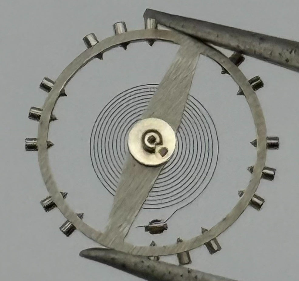 Felsa 4000 4010 Balance Wheel Complete And Spring 1436 Watch Movement Parts NOS