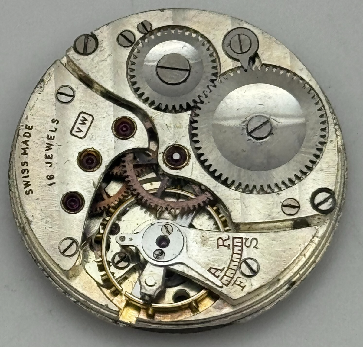 Revue VW Watch Movement Vertex High Grade Manual Wind Swiss Parts Repair 25.3mm 