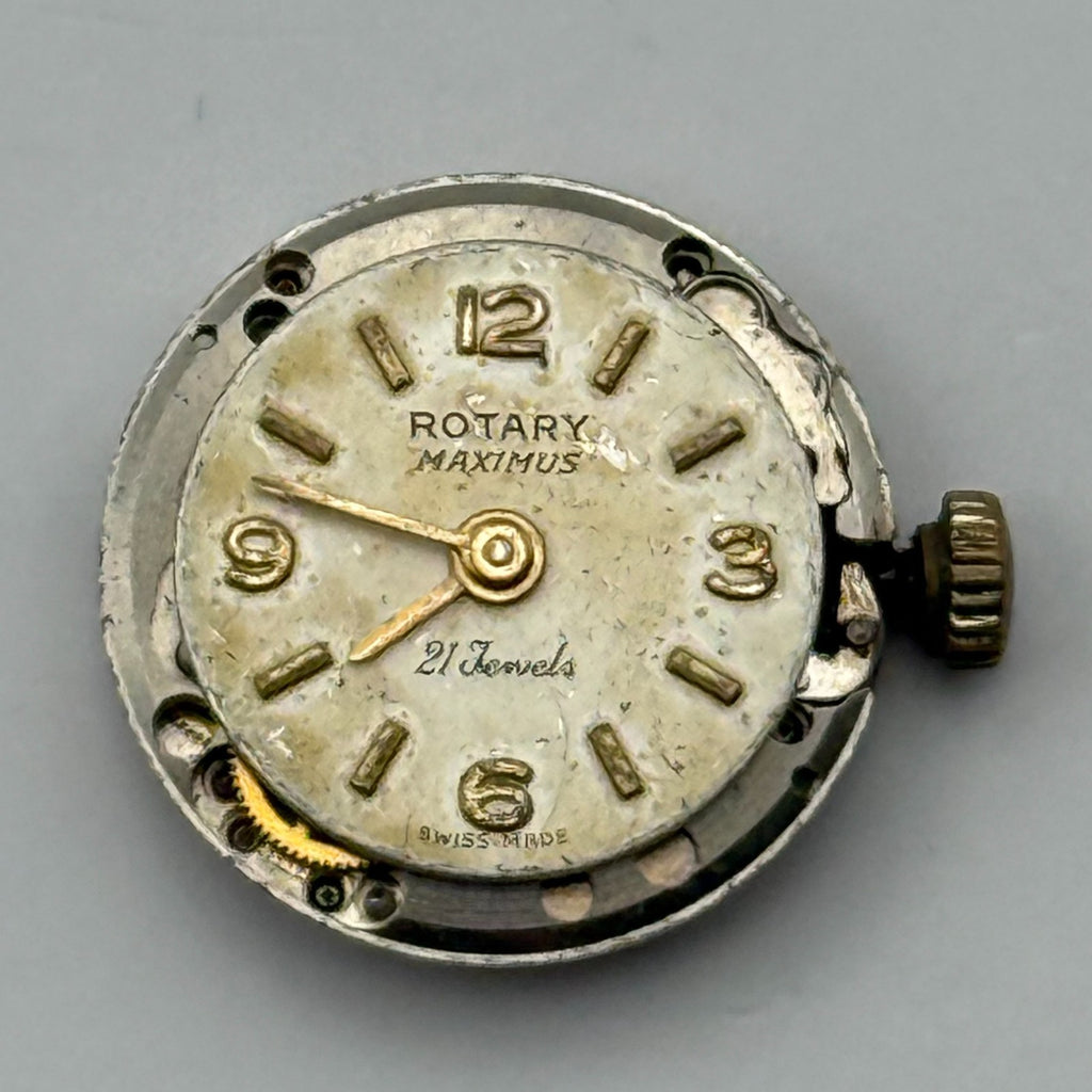 ETA 2410 Watch Movement Running Rotary 21 Jewels Swiss Parts Repair 15.2mm