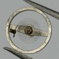 Oris 380 Balance Wheel Complete And Spring 6¾-8’’’ 398 Watch Movement Parts NOS