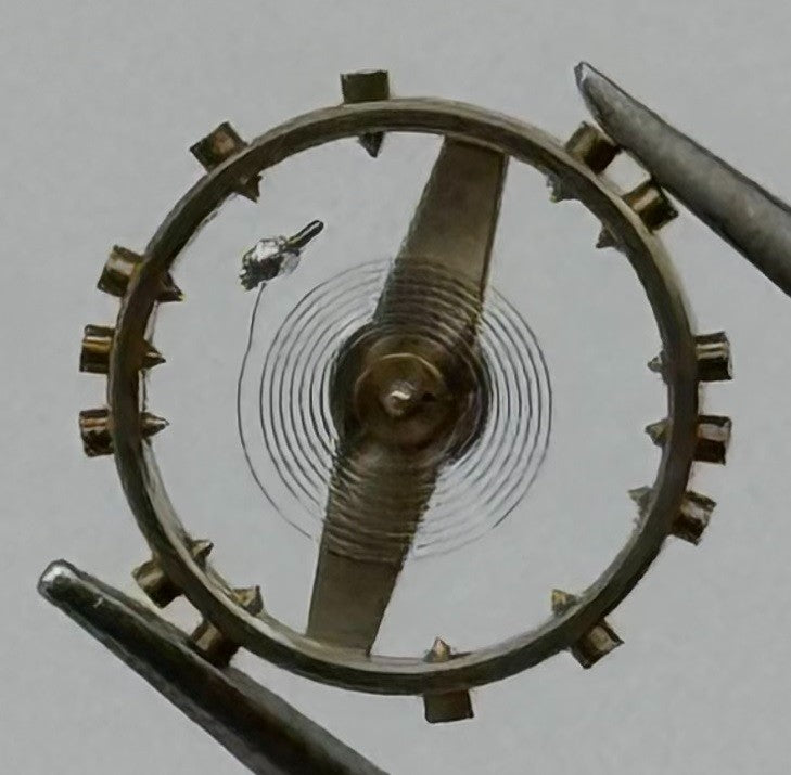 FEF 370 371 Balance Wheel Complete And Spring 176 Watch Movement Parts NOS