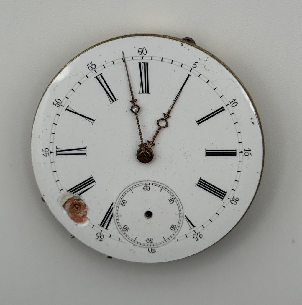 Louis-Ulysse Chopard Pocket Watch Movement - Patent 3845 - From 1891 - For Parts