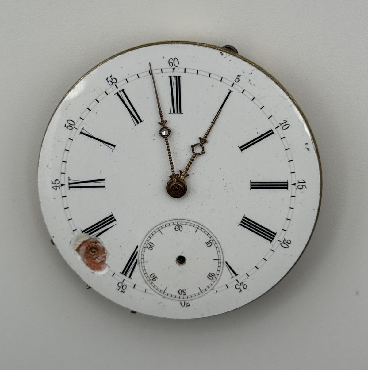 Louis-Ulysse Chopard Pocket Watch Movement - Patent 3845 - From 1891 - For Parts